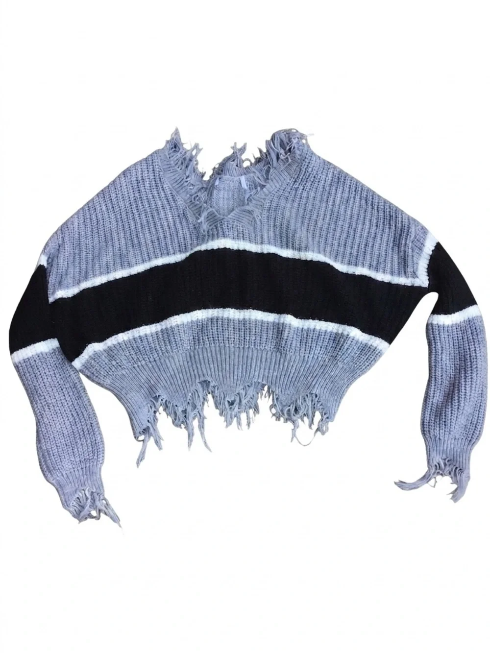 Source Unknown distressed striped